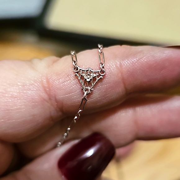 Tiffany's Sterling Silver Pin Set Vintage Watch Necklace - Picture 12 of 16